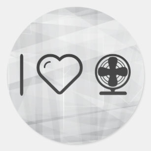 Sticker Rond Ventilateurs électriques cool