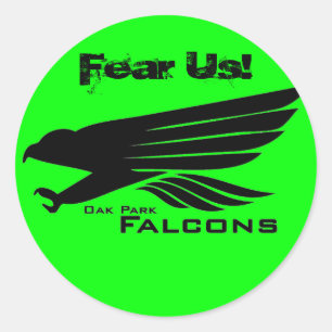 Sticker Rond Ver 1 d'autocollant de faucon
