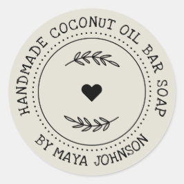 Sticker Rond Verdure ivoirienne rousse et poussiéreuse artisana