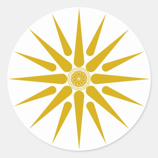 STICKER ROND VERGINA SUN (Devant)