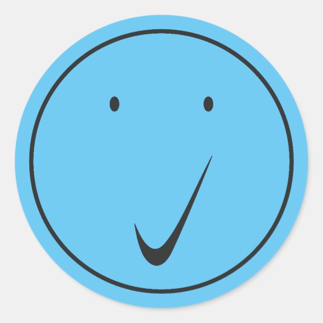 Sticker Rond Vérifier la face - Tick/Black. (Devant)