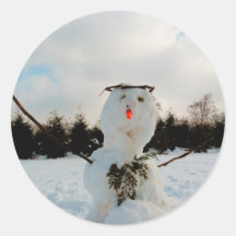 Véritable photo de snowman