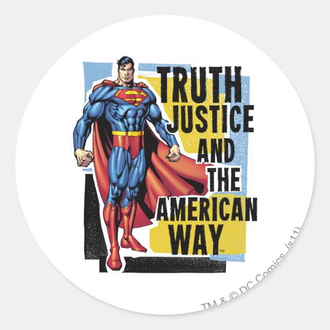 Sticker Rond Vérité, Justice (Devant)