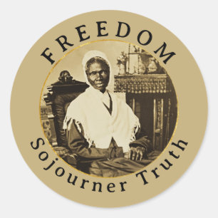 Sticker Rond Vérité Sojourner Liberté féministe abolitionniste
