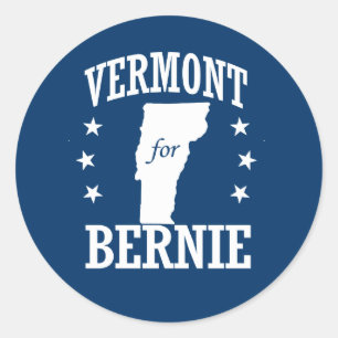 STICKER ROND VERMONT POUR BERNIE