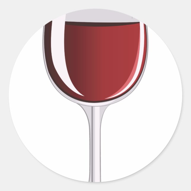 Sticker Rond Verre à vin (Devant)