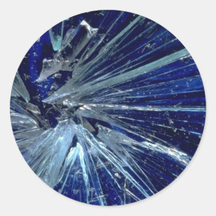 Sticker Rond Verre brisé Abstrait