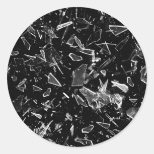 Sticker Rond Verre cassé