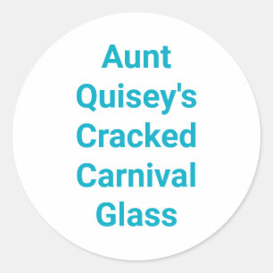Sticker Rond Verre de carnaval de Tante Quisey Hankamer Artjunk
