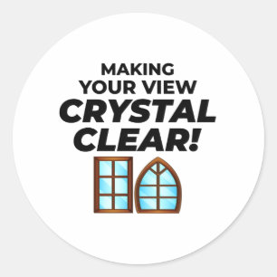 Sticker Rond Verre de fenêtre Glazier Fitting Vitrage