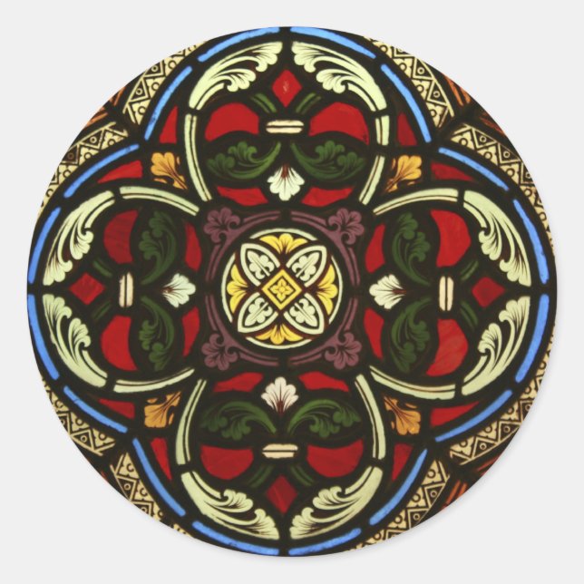Sticker Rond Verre de l'église (Devant)
