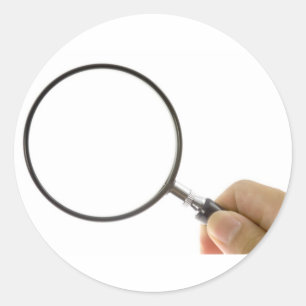 Sticker Rond Verre grossissant