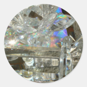 Sticker Rond Verre, marbres et miroir