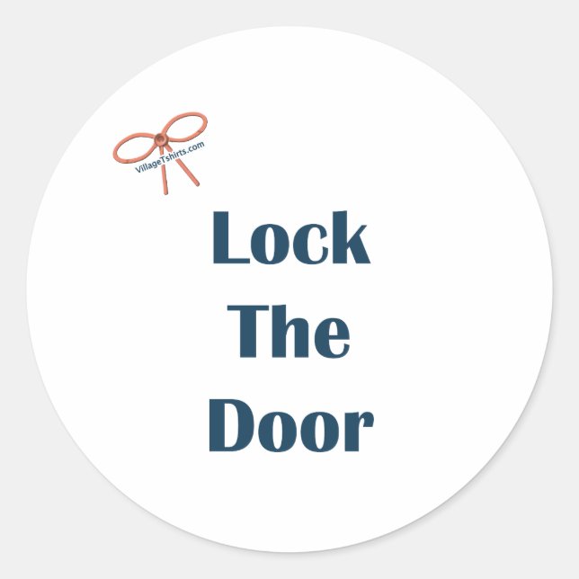 Sticker Rond Verrouiller Les Rappels De Porte (Devant)