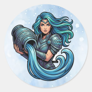 Sticker Rond Verseau Porteur d'Eau