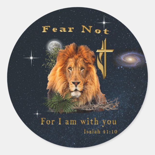 Sticker Rond verset biblique (Devant)