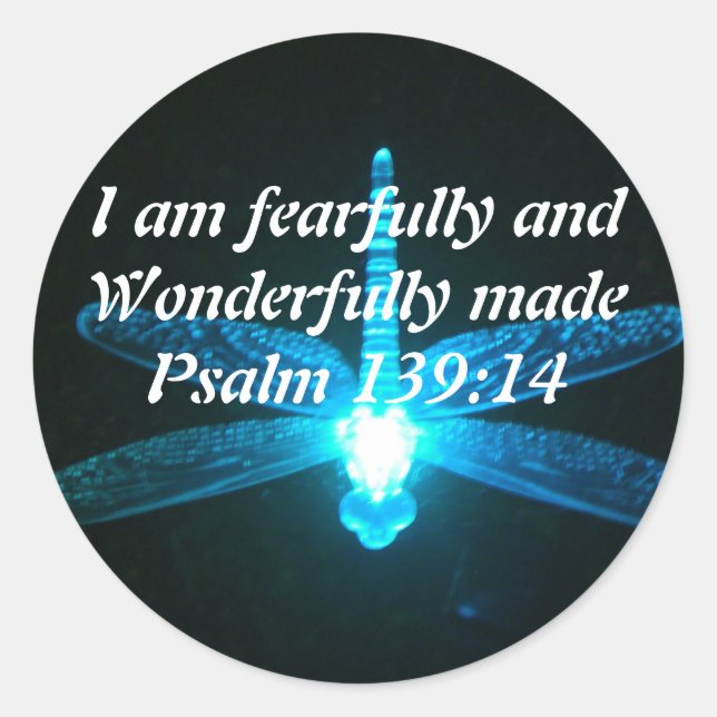 Sticker Rond Verset biblique (Devant)