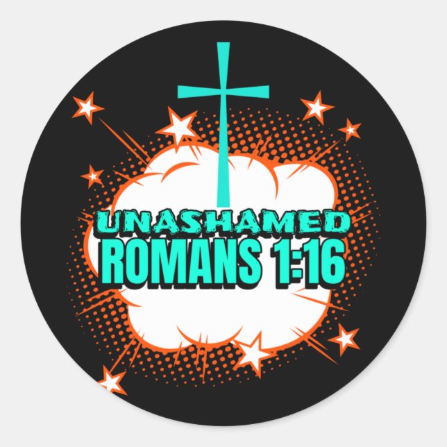 Sticker Rond Verset biblique (Devant)