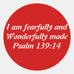 Sticker Rond Verset biblique