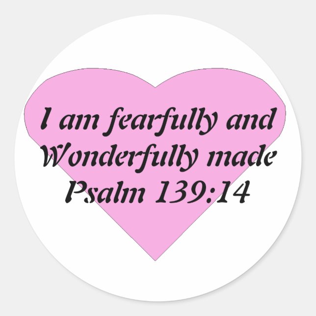 Sticker Rond Verset biblique (Devant)