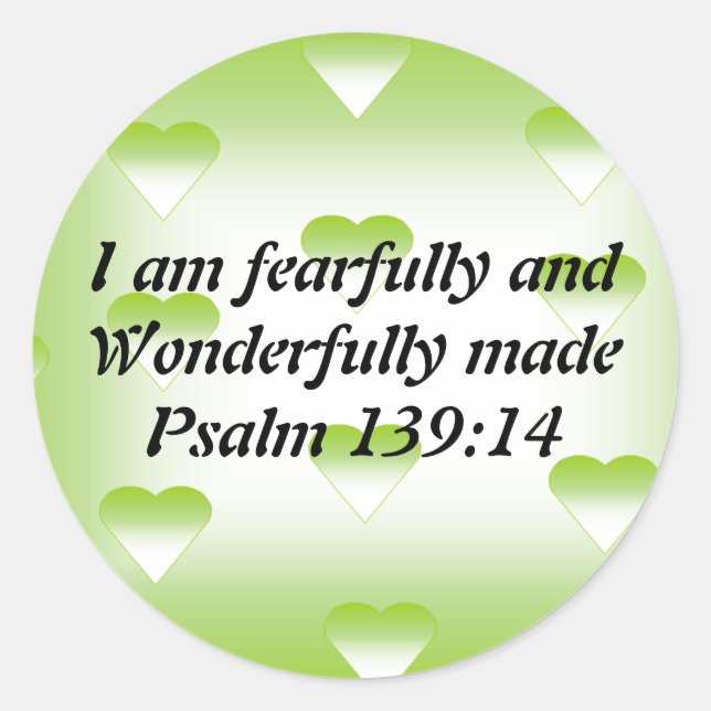 Sticker Rond Verset biblique (Devant)