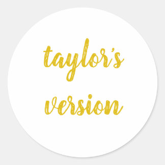 Sticker Rond version de taylor