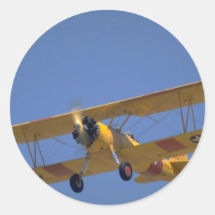 Sticker Rond Version US Navy, Stearman N3N3