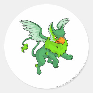 Sticker Rond Vert d'aire