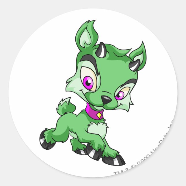 Sticker Rond Vert Ixi (Devant)