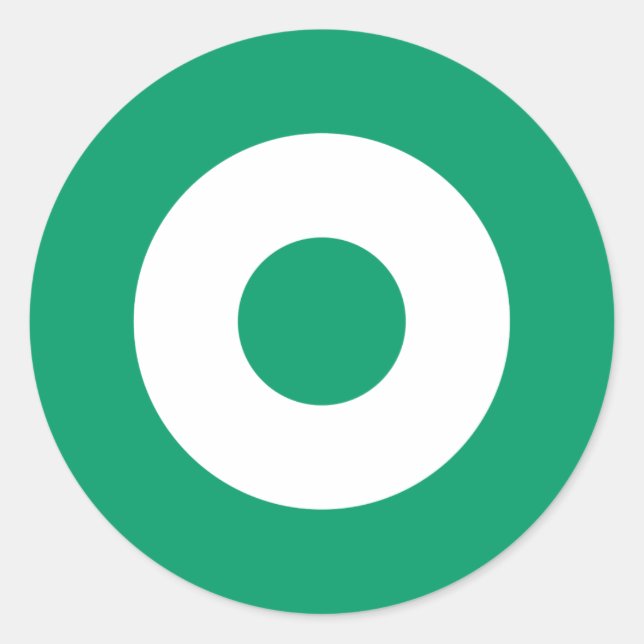 Sticker rond vert mod (Devant)