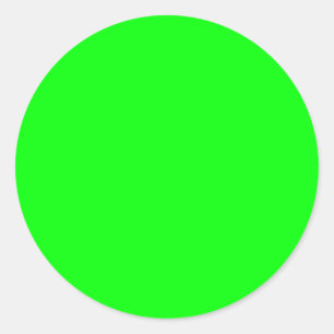 Sticker Rond vert néoné