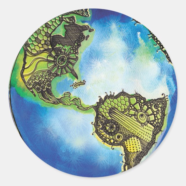 Sticker Rond Vert vivant (Devant)