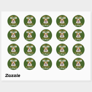 Sticker Rond Vêtements De Chien À Chien Pour Hommes Et Femmes A