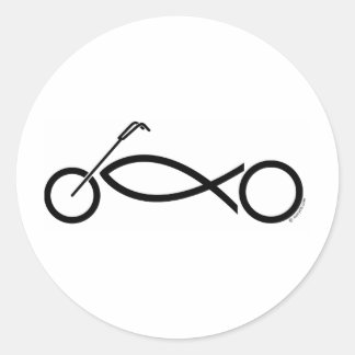 Sticker Rond Vêtements et accessoires de moto chrétienne