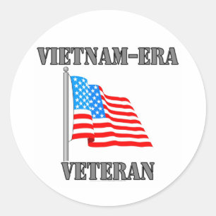 Sticker Rond vétéran de l'ère vietnamienne