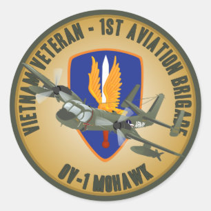 Sticker Rond Vétérinaire du Vietnam Mohawk
