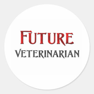 Sticker Rond Vétérinaire futur