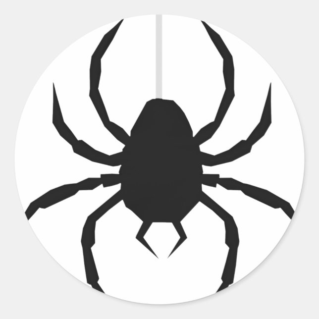 Sticker Rond Veuve noire (Devant)