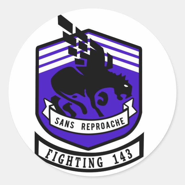 Sticker Rond VF-143 Chiens de citrouille (Devant)