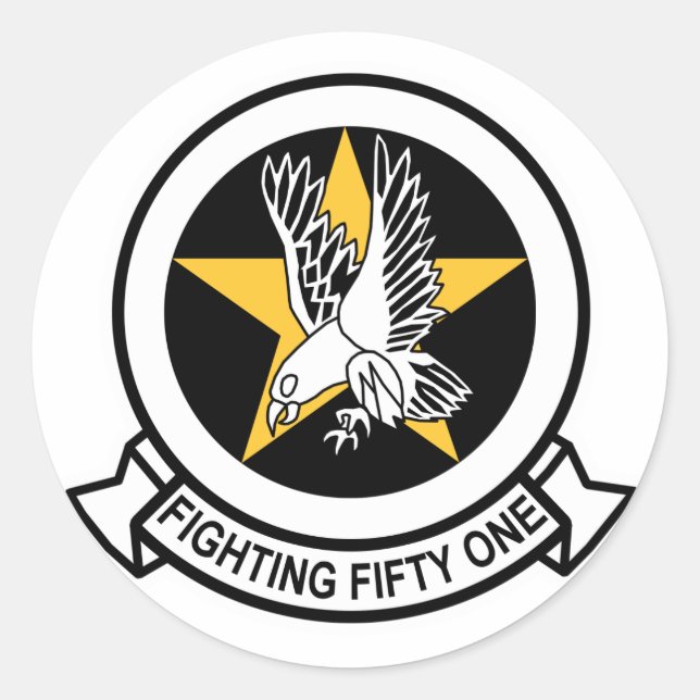 Sticker Rond VF-51 Aigles hurlants (Devant)