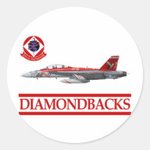 Sticker Rond VFA-102 Diamondbacks F-18 Hornet