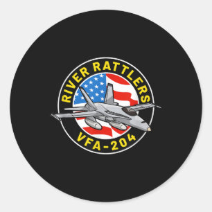 Sticker Rond Vfa-204e Escadron F-18 Super Hornet
