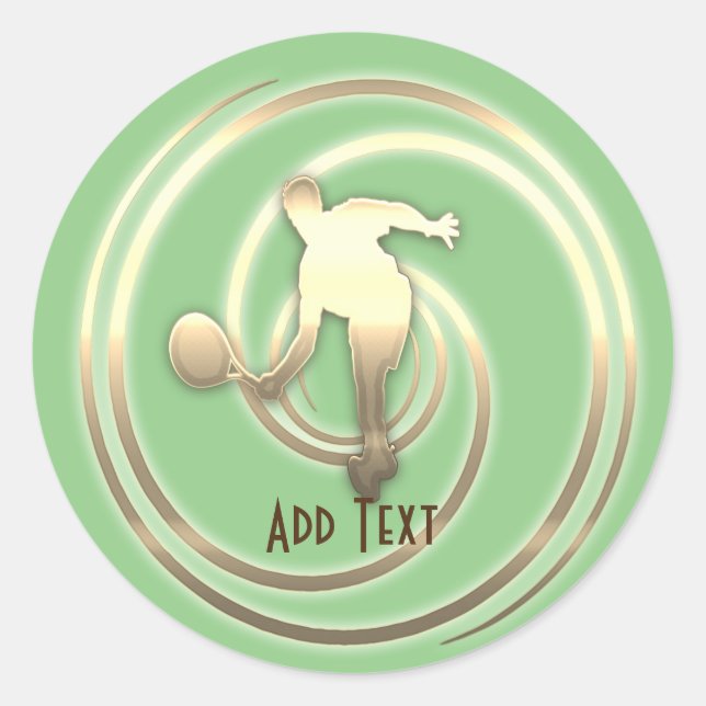 Sticker Rond Vibe Gold Holiday (Devant)