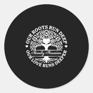 Sticker Rond Vibes de retrouvailles familiales racines profonde