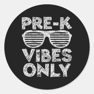 Sticker Rond Vibes Ne S'Amusent Que De Retour À L'École