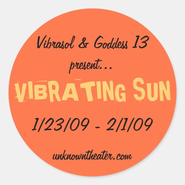 Sticker Rond Vibrasol 23/01/09 - 2/1/09 (Devant)