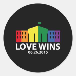 Sticker Rond Victoires d'amour