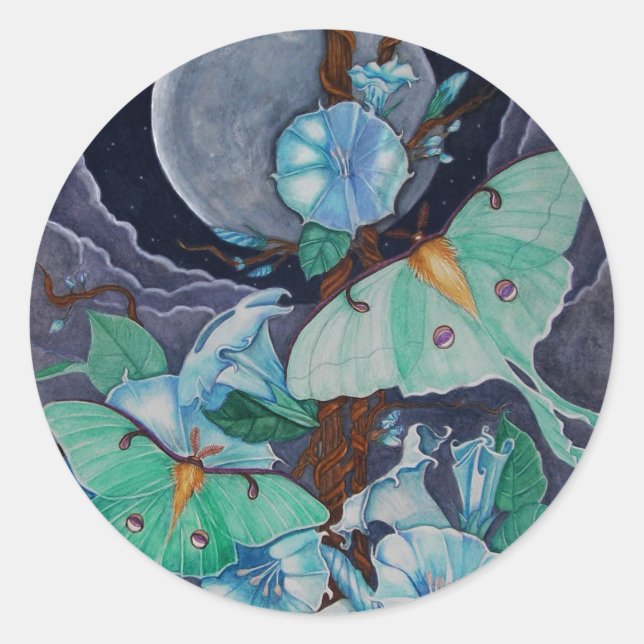 Sticker Rond Vida de la Luna (Devant)