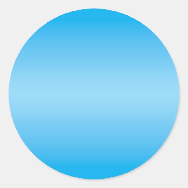 Sticker Rond Vide azur et dégradé de bleu bébé (Devant)