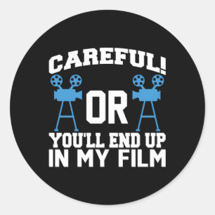 Sticker Rond Vidéographie Le Cinéaste Soigné Ou Vous Finirez Da